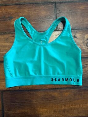 Under Armour Teal Racerback Sports Bra with Logo Band